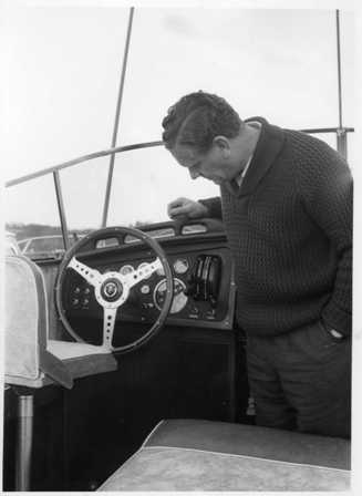 Christina May 1960 - Bruce Campbell inspects the dashboard Christina May 1960 - Bruce Campbell inspects the dashboard